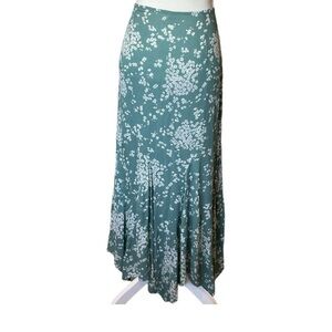 Free People Backseat Glamour Maxi Skirt in Ivy Shadow Combo